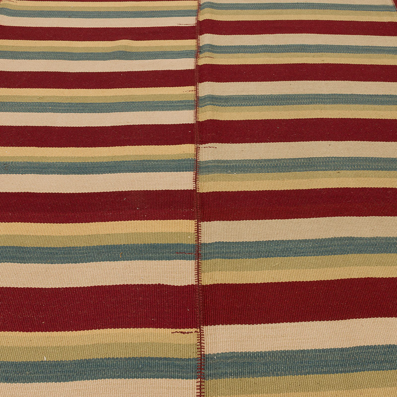 New Handwoven Turkish Kilim Rug - 10' 11" x 11' 7" (131" x 139") - K0091744