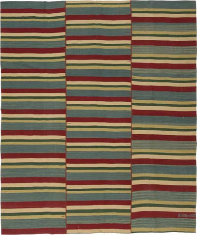 New Handwoven Turkish Kilim Rug - 8' 2" x 9' 10" (98" x 118")