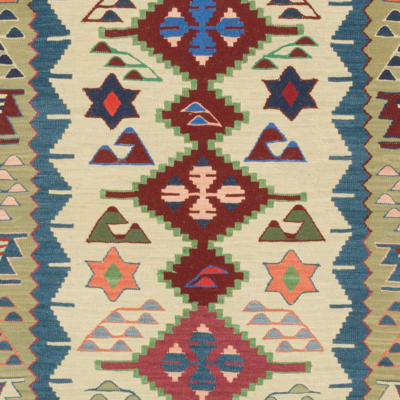 Nueva Alfombra Turca Kilim - 127 cm x 174 cm - K0091747
