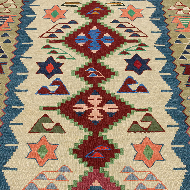 Nueva Alfombra Turca Kilim - 127 cm x 174 cm - K0091747