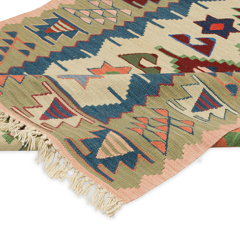 Nueva Alfombra Turca Kilim - 127 cm x 174 cm - K0091747