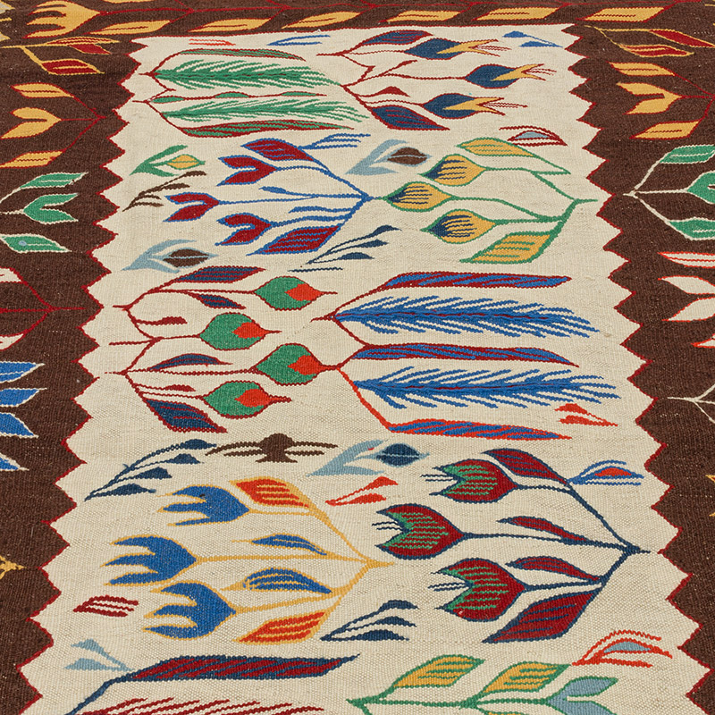 Nueva Alfombra Turca Kilim - 121 cm x 168 cm - K0091748