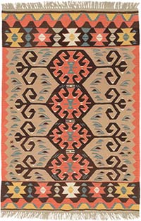 Yeni Kök Boya El Dokuma Kilim - 122 cm x 180 cm