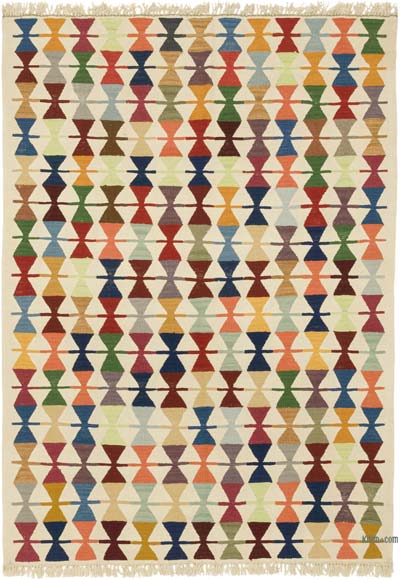 Yeni Kök Boya El Dokuma Kilim - 152 cm x 214 cm