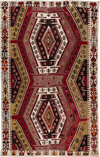 Vintage Kayseri Kilim Rug