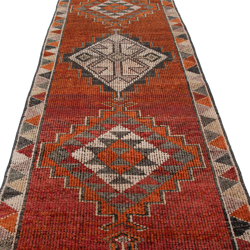 Vintage Anadolu Yolluk - 86 cm x 401 cm - K0091759