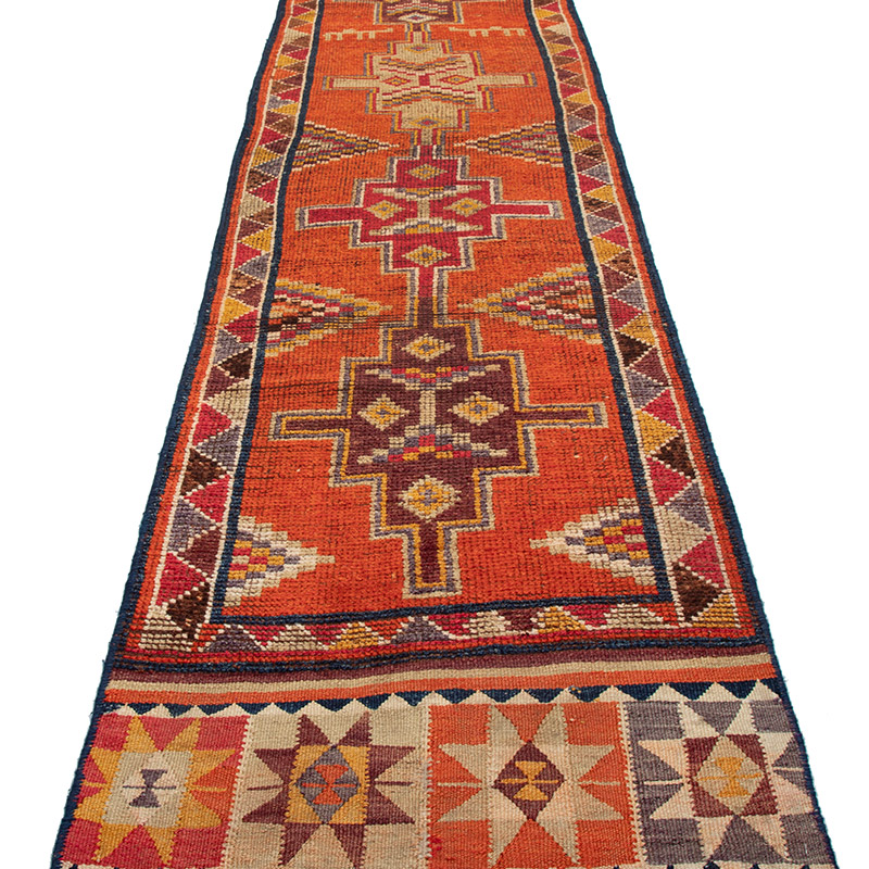 Alfombra Vintage de pasillo - 86 cm x 390 cm - K0091760