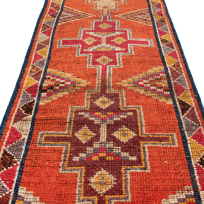 Alfombra Vintage de pasillo - 86 cm x 390 cm - K0091760