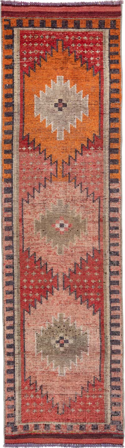 Vintage Tribal Runner Rug - 2' 10" x 10' 4" (34" x 124")