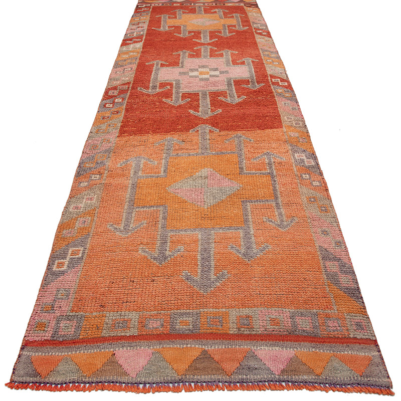 Alfombra Vintage de pasillo - 99 cm x 357 cm - K0091762