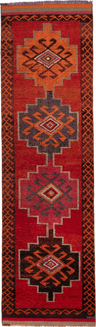 Vintage Tribal Runner Rug - 3' 4" x 11' 2" (40" x 134")