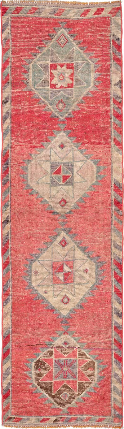 Vintage Tribal Runner Rug - 3' 1" x 10' 10" (37" x 130")