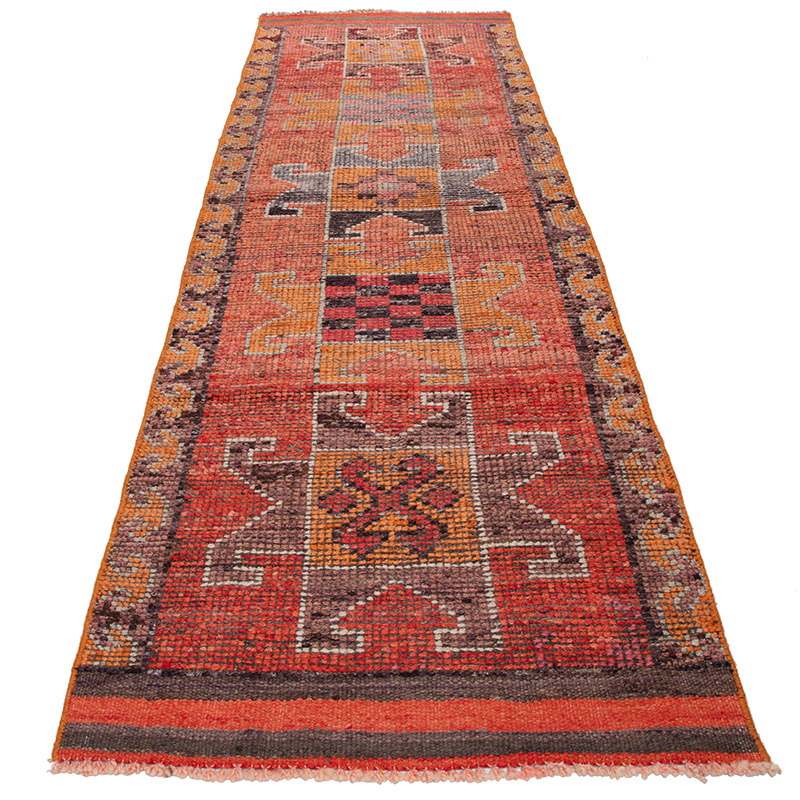Vintage Tribal Runner Rug - 3'  x 10'  (36" x 120") - K0091772