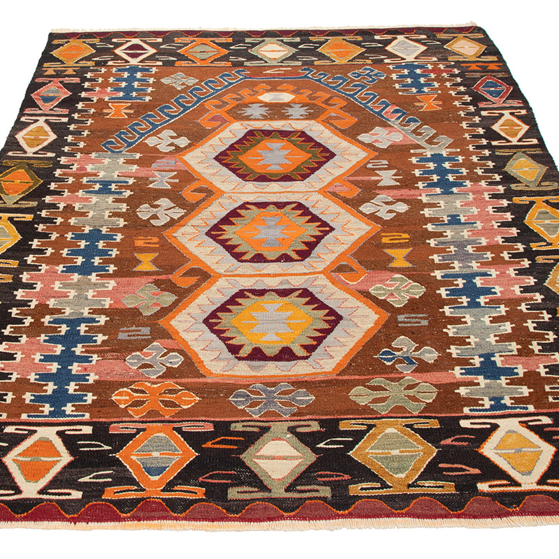 Yeni Kök Boya El Dokuma Kilim - 122 cm x 167 cm - K0091777