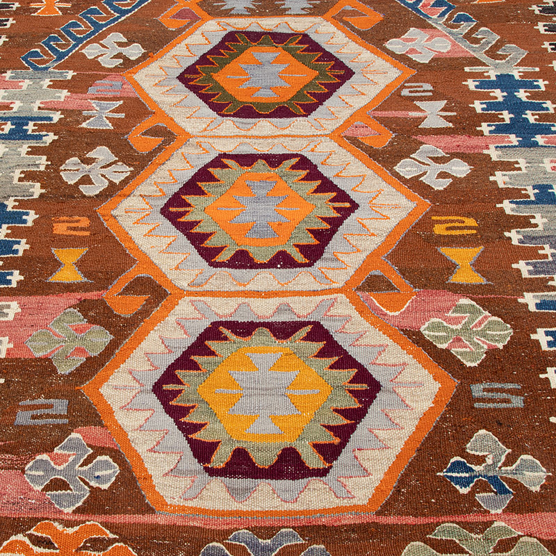 Yeni Kök Boya El Dokuma Kilim - 122 cm x 167 cm - K0091777