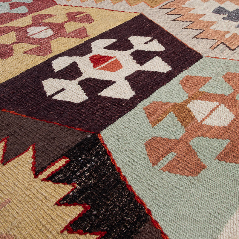 Nueva Alfombra Turca Kilim - 208 cm x 298 cm - K0091779