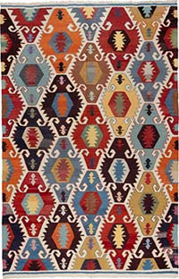 Yeni Kök Boya El Dokuma Kilim - 203 cm x 310 cm