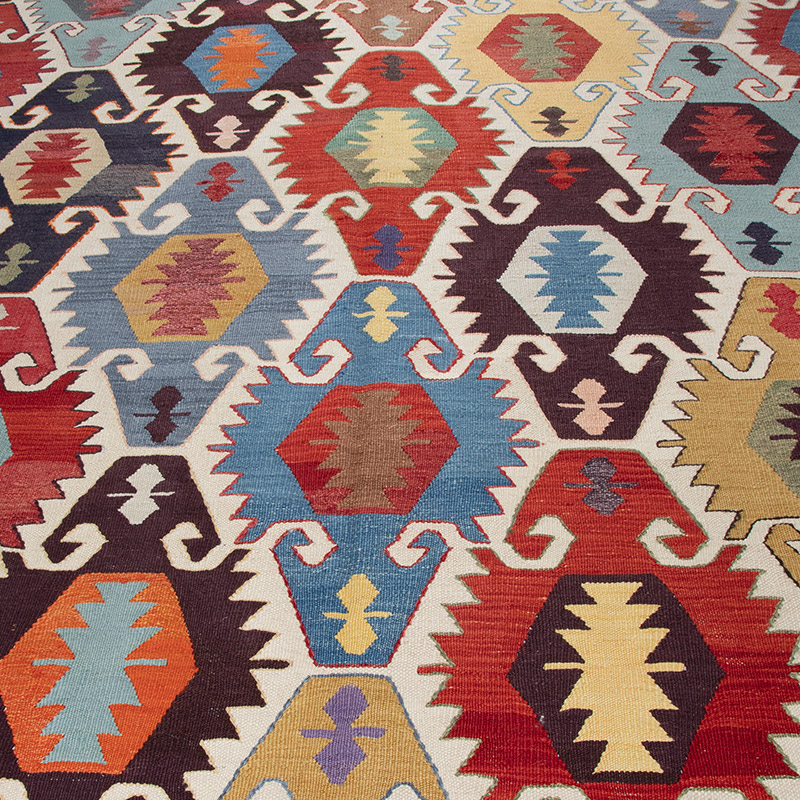 Nueva Alfombra Turca Kilim - 203 cm x 310 cm - K0091780