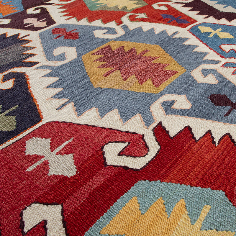 Nueva Alfombra Turca Kilim - 203 cm x 310 cm - K0091780
