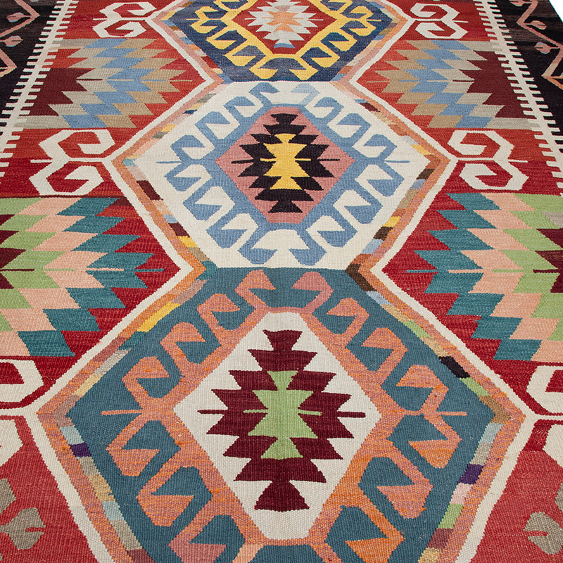 Nueva Alfombra Turca Kilim - 203 cm x 318 cm - K0091781