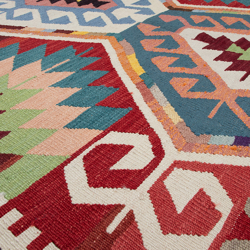 Nueva Alfombra Turca Kilim - 203 cm x 318 cm - K0091781