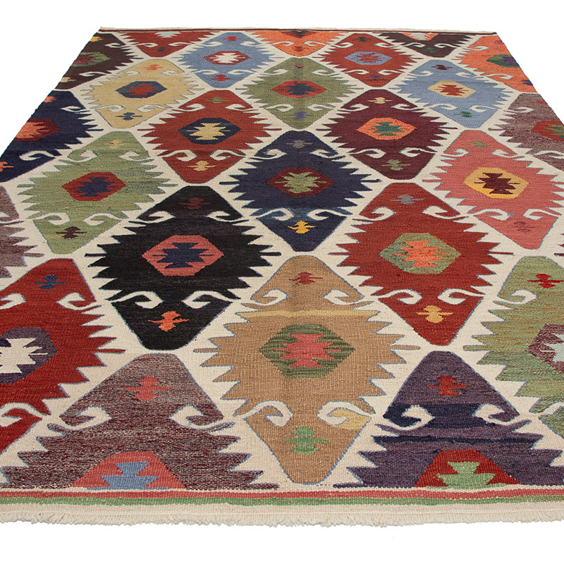 Nueva Alfombra Turca Kilim - 187 cm x 286 cm - K0091783