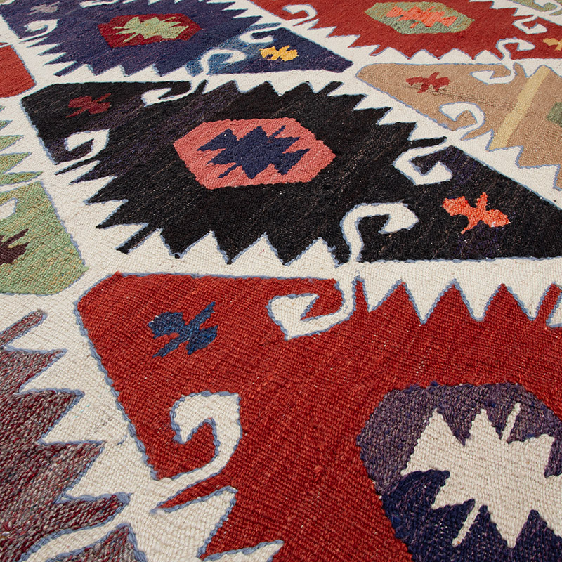 Nueva Alfombra Turca Kilim - 187 cm x 286 cm - K0091783