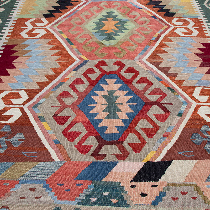 Nueva Alfombra Turca Kilim - 203 cm x 310 cm - K0091784