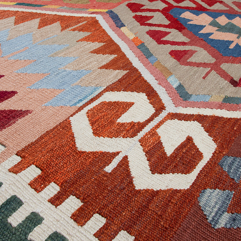 Nueva Alfombra Turca Kilim - 203 cm x 310 cm - K0091784