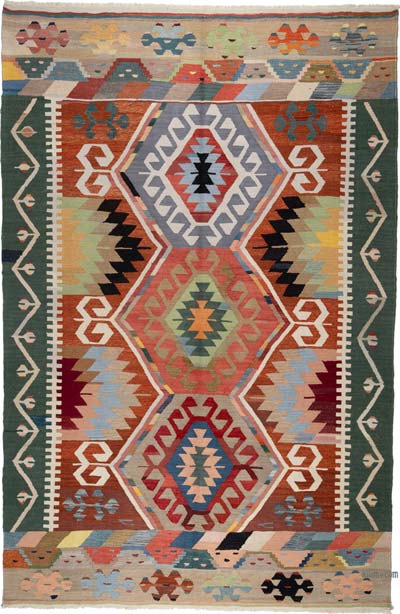 Yeni Kök Boya El Dokuma Kilim - 203 cm x 310 cm
