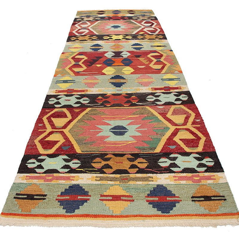 Corredor Nueva Alfombra Turca Kilim - 107 cm x 350 cm - K0091785