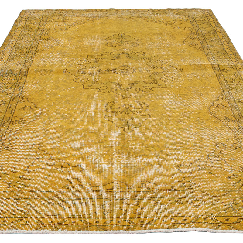 Alfombra Turca Vintage Sobre-teñida - 160 cm x 257 cm - K0091787