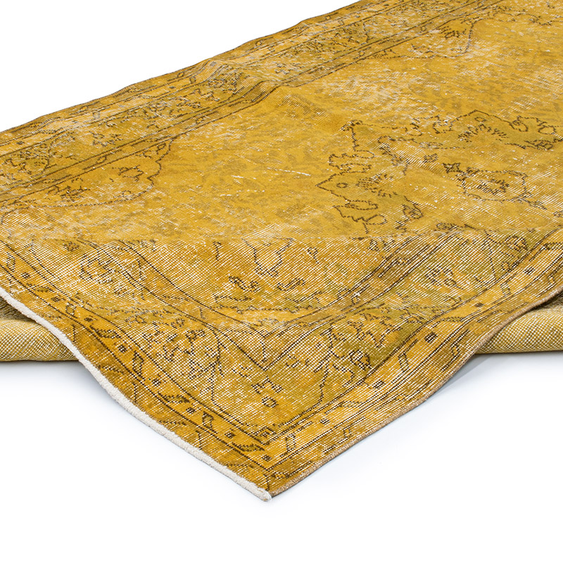 Alfombra Turca Vintage Sobre-teñida - 160 cm x 257 cm - K0091787