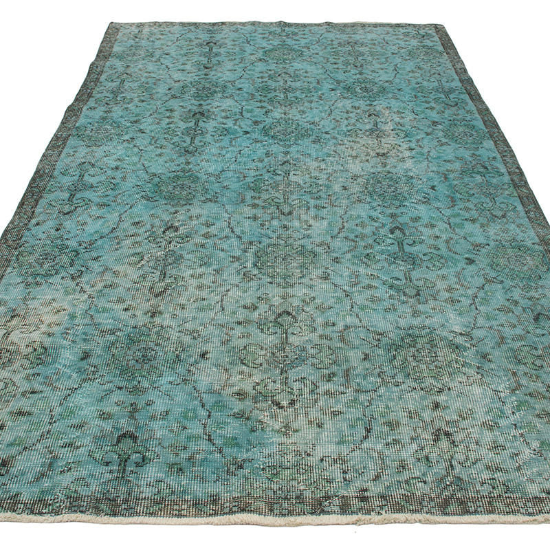 Alfombra Turca Vintage Sobre-teñida - 138 cm x 263 cm - K0091788
