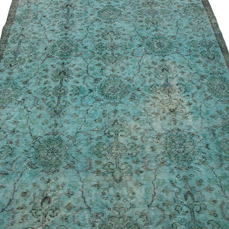 Alfombra Turca Vintage Sobre-teñida - 138 cm x 263 cm - K0091788