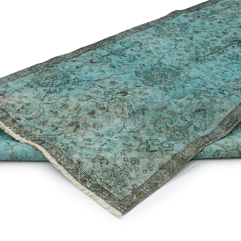 Alfombra Turca Vintage Sobre-teñida - 138 cm x 263 cm - K0091788