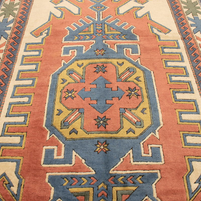 Alfombra Vintage Turca Anudada a Mano - 173 cm x 270 cm - K0091792