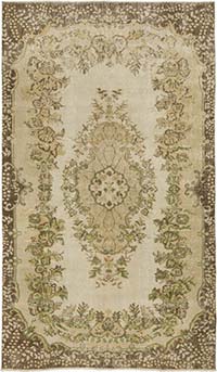 Vintage Turkish Hand-Knotted Rug - 5' 9" x 10'  (69" x 120")