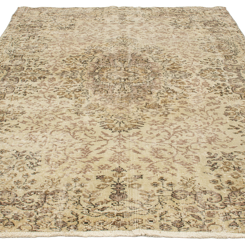 Alfombra Vintage Turca Anudada a Mano - 153 cm x 242 cm - K0091798