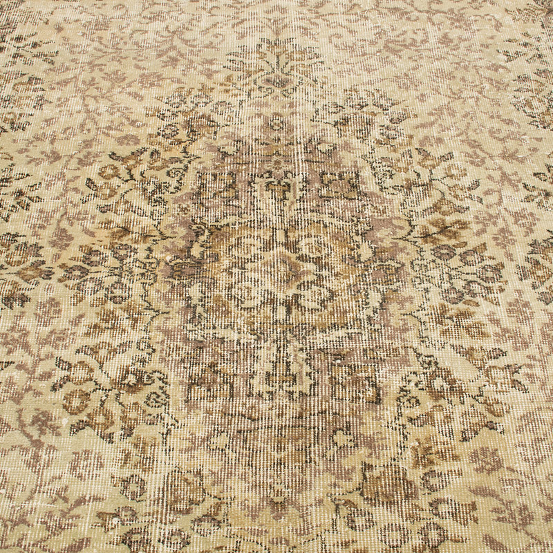 Alfombra Vintage Turca Anudada a Mano - 153 cm x 242 cm - K0091798