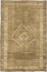 Vintage Turkish Hand-Knotted Rug - 6' 9" x 10'  (81" x 120")