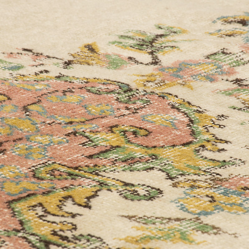 Alfombra Vintage Turca Anudada a Mano - 190 cm x 303 cm - K0091801
