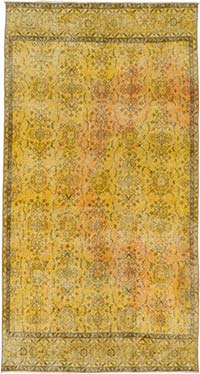 Alfombra Turca Vintage Sobre-teñida - 164 cm x 305 cm