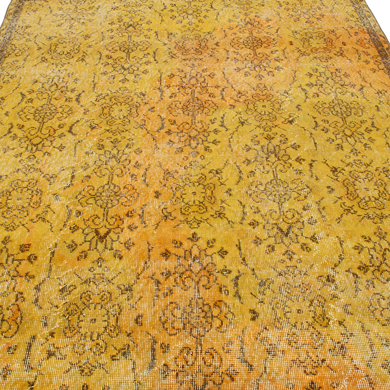 Alfombra Turca Vintage Sobre-teñida - 164 cm x 305 cm - K0091806