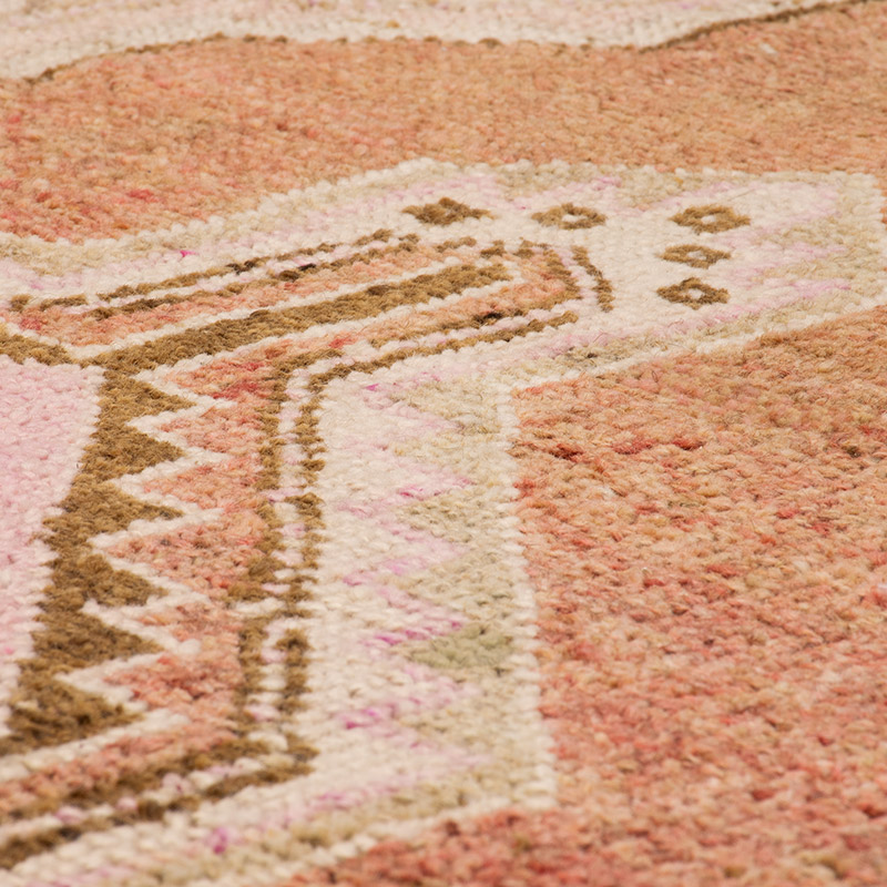 Pasillo Vintage Turco Anudado a Mano - 79 cm x 314 cm - K0091807
