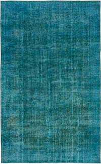 Over-dyed Vintage Hand-Knotted Turkish Rug - 6' 5" x 10' 4" (77" x 124")