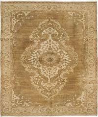 Vintage Turkish Hand-Knotted Rug - 8' 2" x 9' 8" (98" x 116")