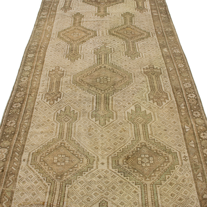 Pasillo Vintage Turco Anudado a Mano - 115 cm x 336 cm - K0092047