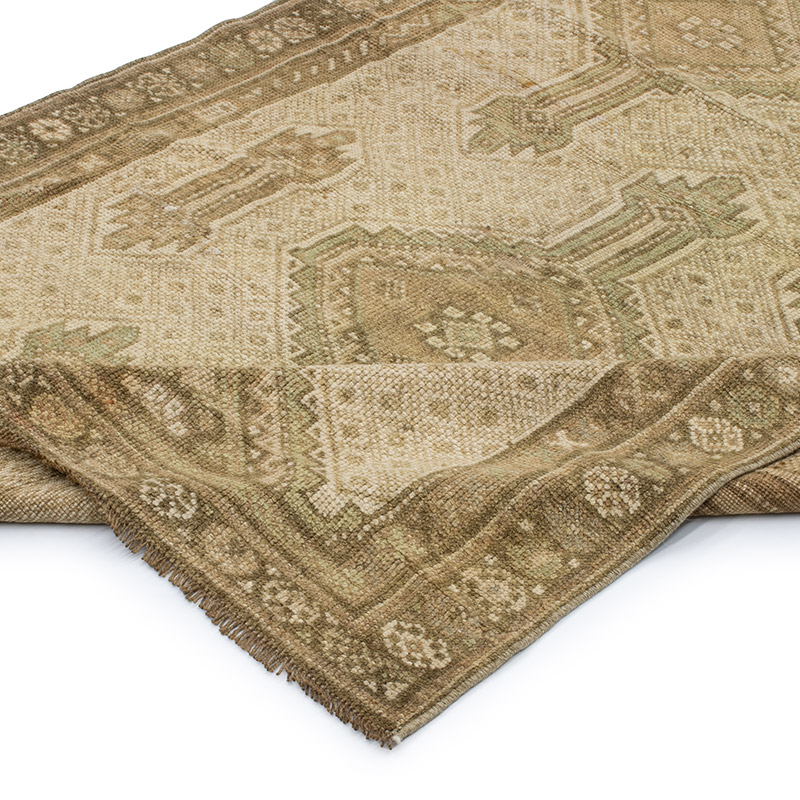 Pasillo Vintage Turco Anudado a Mano - 115 cm x 336 cm - K0092047