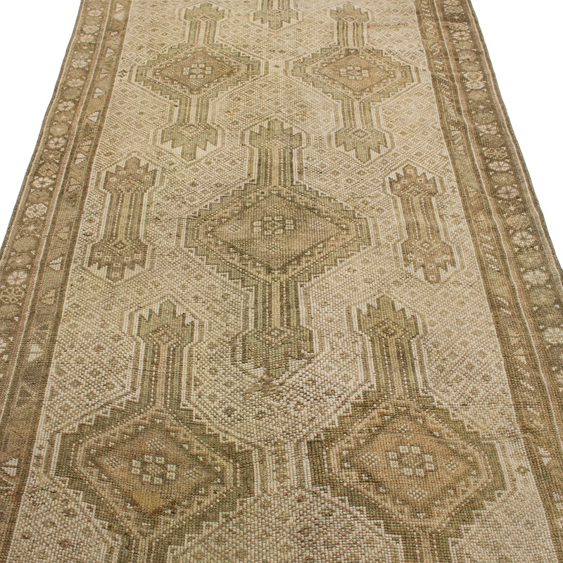 Pasillo Vintage Turco Anudado a Mano - 115 cm x 336 cm - K0092047